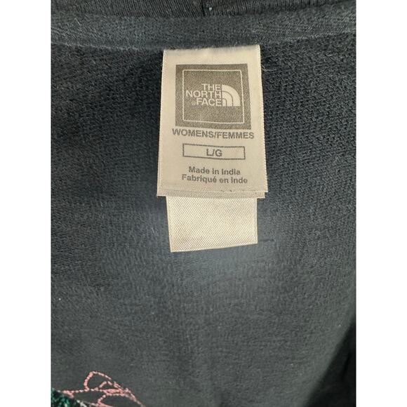 VTG Y2K The North Face Women’s Embroidered Hem/Cuff Full Zip Hoodie Large Black - Picture 4 of 11